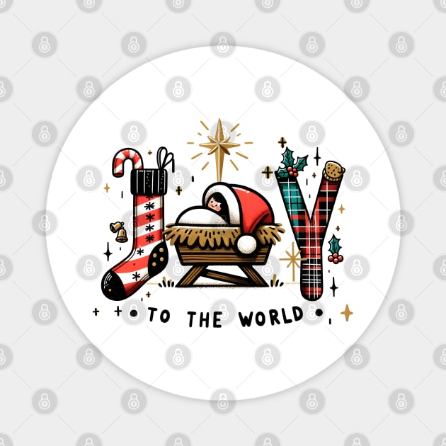 Joy to the world Magnet by MZeeDesigns